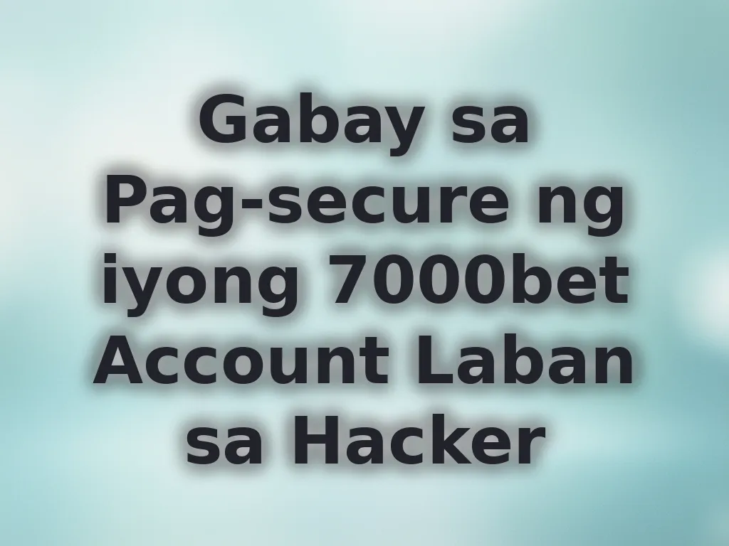 Account security guide